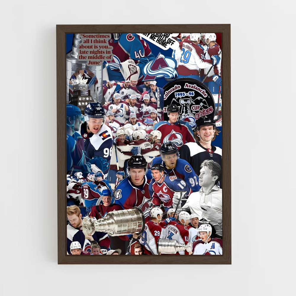 Poster La Force des Avalanche – affiche Hockey sur glace (vue 5)